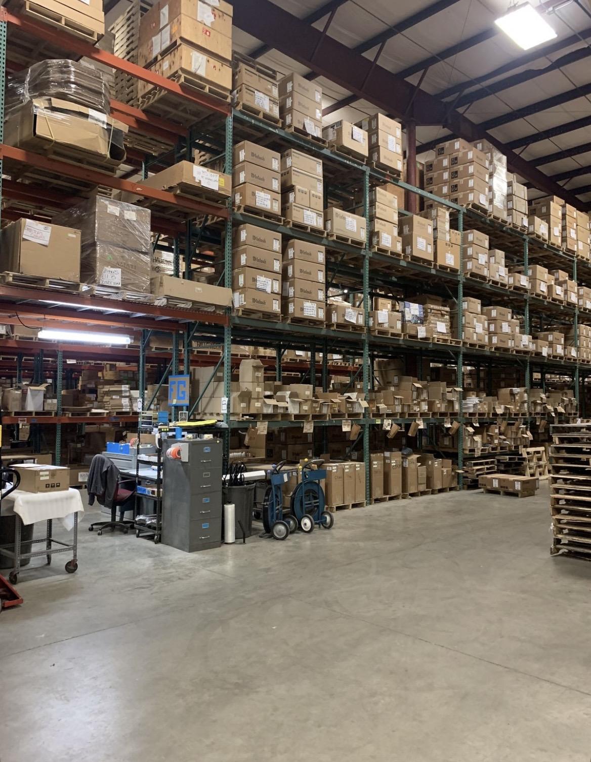 Warehouse storage racking